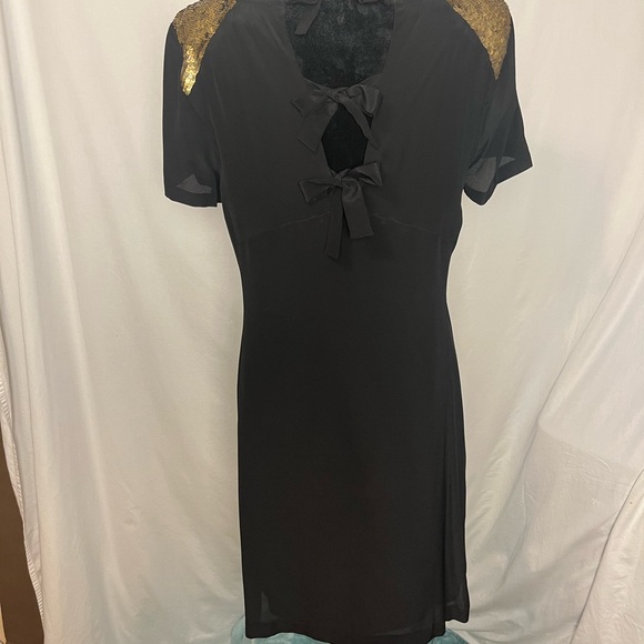 Madewell silk dress with sequins and a tie back size 6 - Picture 6 of 12